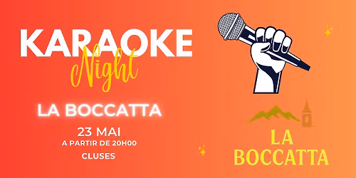 Karaok\u00e9 \u00e0 La Boccatta