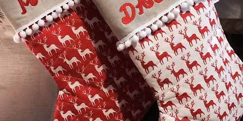 Quilted Tilda Christmas Stockings.