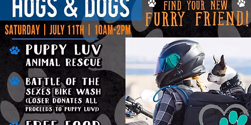 Hogs & Dogs Adoption | SATURDAY | JULY 11TH
