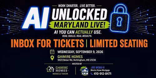 AI: UNLOCKED- MARYLAND LIVE!