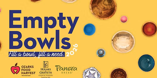 Empty Bowls In-Person Fundraiser - Ozarks Food Harvest