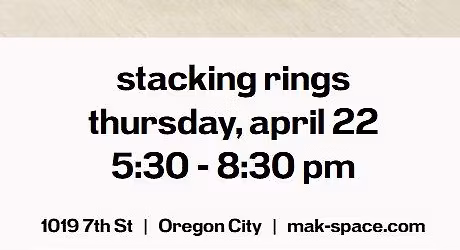 sterling silver stacking rings workshop