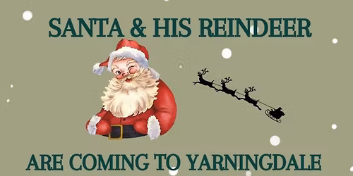 Meet Santa & his Reindeer at Yarningdale