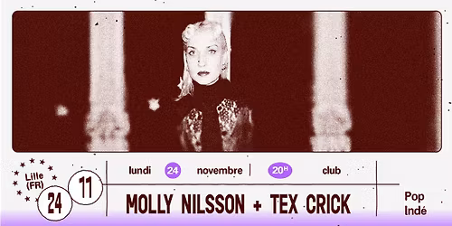 Molly Nilsson + Tex Crick \u2219 L'A\u00e9ronef\u23a5Club