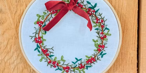 Embroidered Christmas Ornament Class