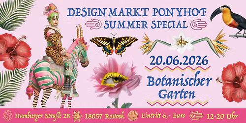Designmarkt Ponyhof im Botanischen Garten Rostock 