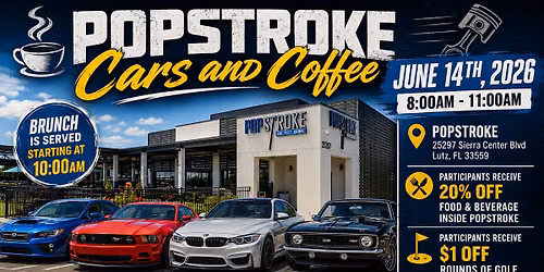 Cars and Coffee at PopStroke Wesley Chapel