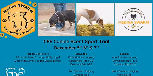 CPE Canine Scent Sport Trial by MCCPE
