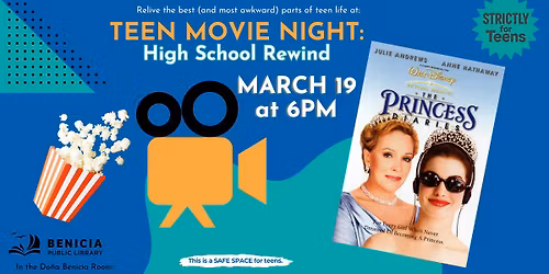 Teen Movie Night: High School Rewind (Princess Diaries)