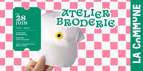 \ud83e\uddf5 ATELIER BRODERIE SUR CASQUETTES\ud83e\uddf5