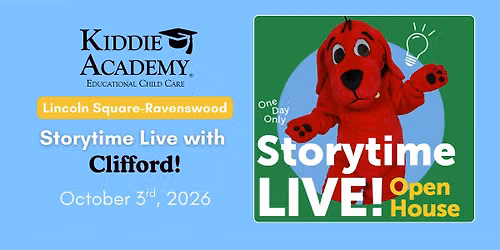 FREE Storytime Live Event with Clifford the Big Red Dog in Lincoln Square!