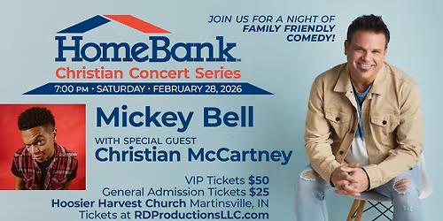Christian Comedian Night with Mickey Bell & Christian McCartney at Hoosier Harvest Church