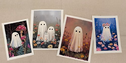 Ghost Portraits in Gouache with Mozy Studio