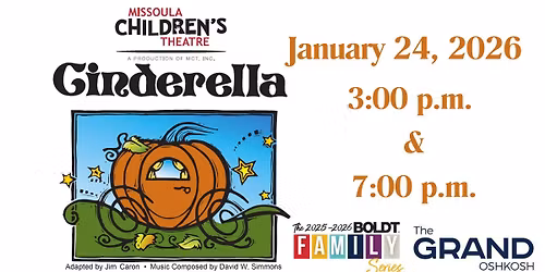 Cinderella - Presented by the Missoula Children's Theatre and starring our local children
