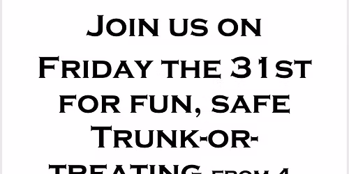 Trunk-OR-Treating