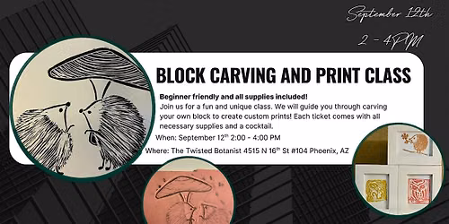 Block Carving and Print Class