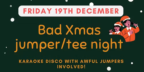 Bad Xmas jumper karaoke night 