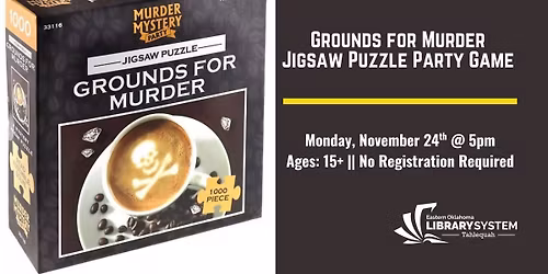 Grounds for Murder - Jigsaw Puzzle Party Game