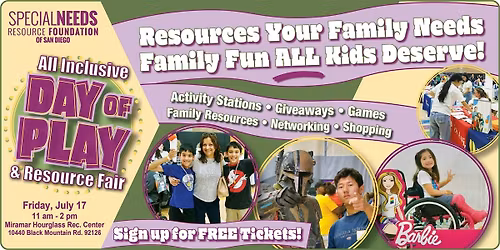 All Inclusive Day of Play & Resource Fair - FREE EVENT