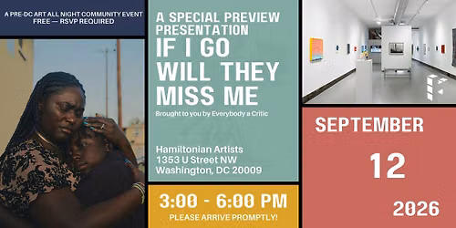 Everybody a Critic Presents: If I Go Will They Miss Me