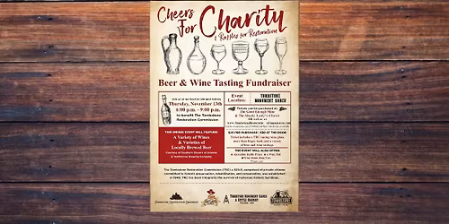 Annual Cheers for Charity, Raffles for Restoration 2025