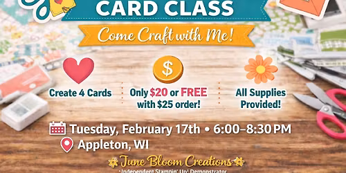 \ud83c\udfa8 Make & Take Card Class \u2014 Let\u2019s Get Creative! \u2702\ufe0f