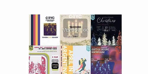 Ottawa Regional Youth Choir 2025-26 Season Individual and Bundle Tickets