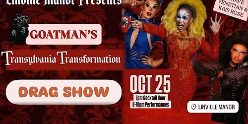 Transylvania Transformation HALLOWEEN DRAG SHOW