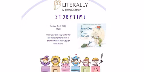 Storytime: A Snow Day for Amos McGee