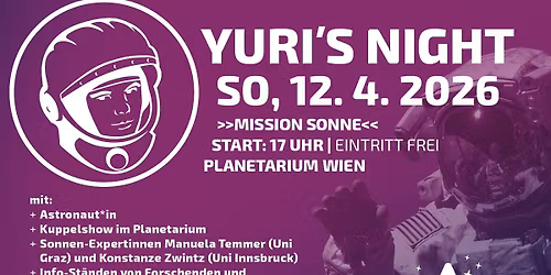 Yuri's Night 2026 - World Space Party