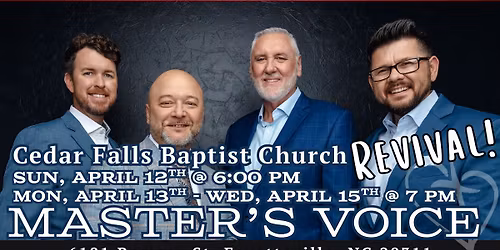Cedar Falls Baptist REVIVAL - Fayetteville, NC