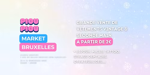 BRUXELLES : MEGA FRIPE A PARTIR DE 2\u20ac, CR\u00c9ATEUR.ICES...