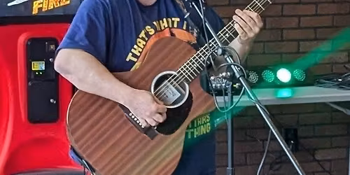 Sean Callahan performing as Rebel without Applause