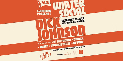 WINTER SOCIAL \u2744\ufe0f feat. Dick Johnson at Hello Sailor Half Moon Bay \u2693\ufe0f