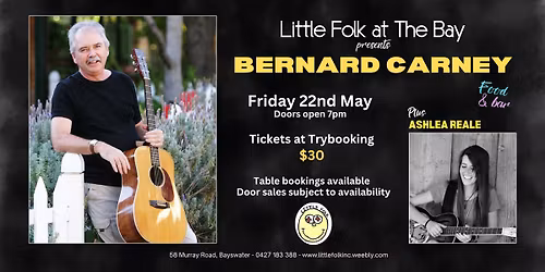 Little Folk at the Bay - with Bernard Carney and Ashlea Reale 