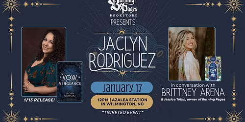 Debut Author Jaclyn Rodriguez in conversation with Brittney Arena and Jessica Tobin