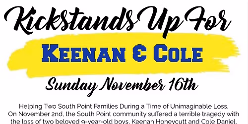 Kickstands Up For Keenan & Cole