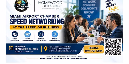 Miami Airport Chamber Speed Networking at the Speed of Business
