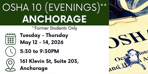 OSHA 10 (Evenings) - FREE Training, Former Students Only