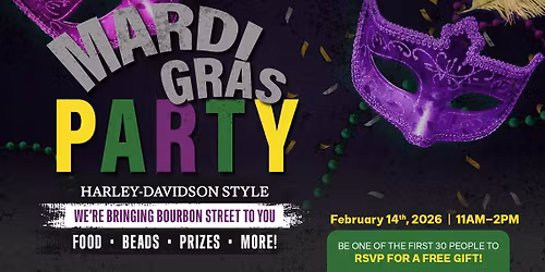 \ud83c\udf89 Mardi Gras on Two Wheels \u2013 Harley-Davidson Style! \ud83c\udf89