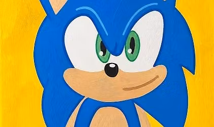 Kids Paint Along "Sonic" 