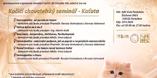 Ko\u010di\u010d\u00ed chovatelsk\u00fd semin\u00e1\u0159 - ko\u0165ata 
