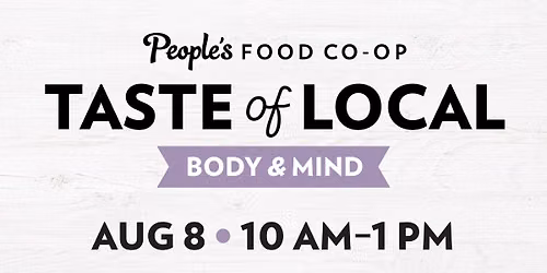 Taste of Local: Body & Mind- Rochester