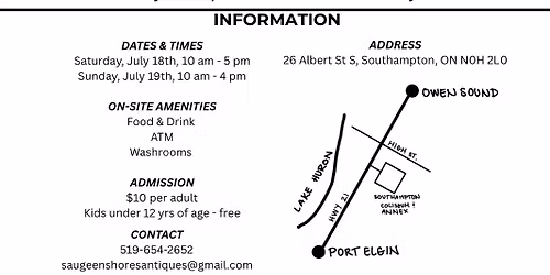 Saugeen Shores Antiques & Collectibles Show