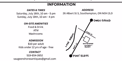 Saugeen Shores Antiques & Collectibles Show