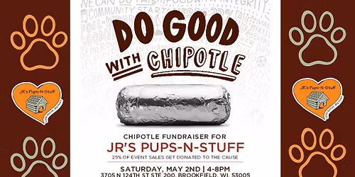 JR's Pups-N-Stuff Chipotle Brookfield Fundraiser
