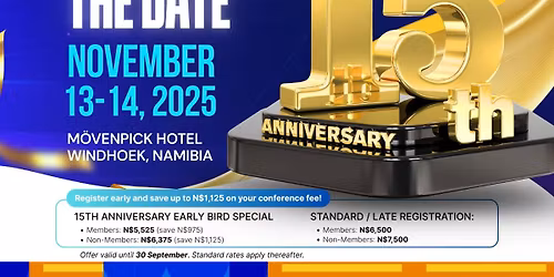 15th IPM Namibia HR Conference \u2013 Elevating HR: 15 Years of Purpose, Power & Progress