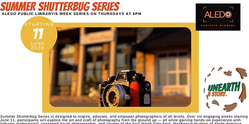 Summer Shutterbug Series at the Aledo Public Library