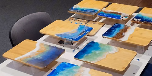 Beachy Resin Charcuterie Board Workshop