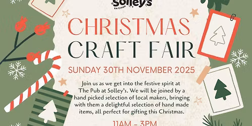 Christmas Craft Fair at The Pub at Solley's